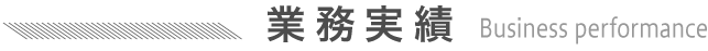 業務実績